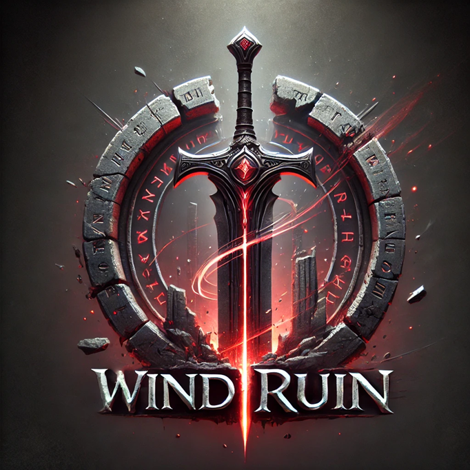 開発中ゲーム『Wind Ruin』のロゴ画像